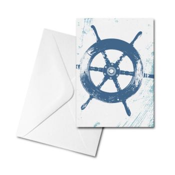 Blank Card - Ship's Wheel