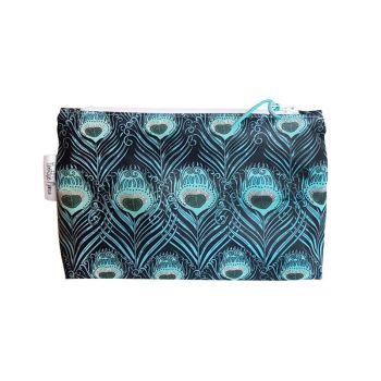 Peacock Feathers Cosmetic Bag