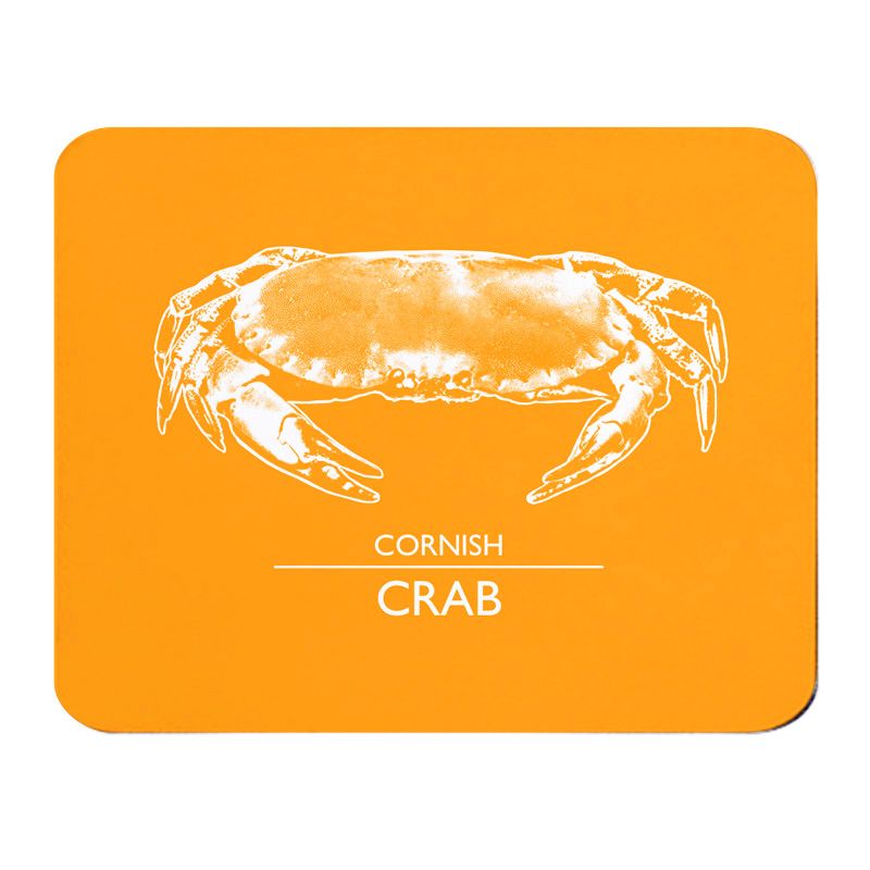 Place Mat - Cornish Crab - Orange