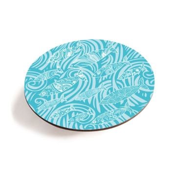 Shoal of Fish Teapot Stand - Turquoise - Seaside Vibes