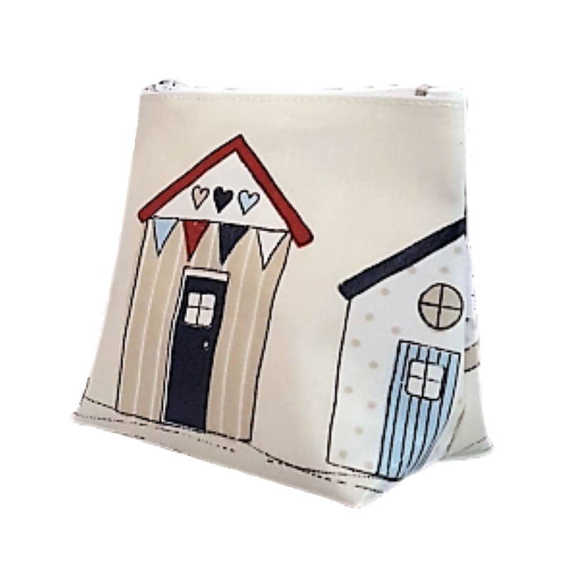 Mini Beach Huts Cosmetic Bag