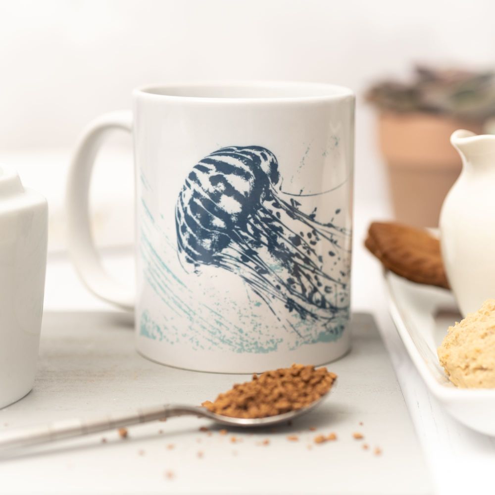 Beautiful Ceramic Mug - Jellyfish Design