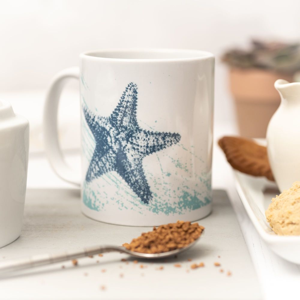 Beautiful Ceramic Mug - Starfish Design
