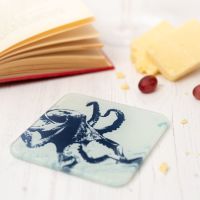Octopus Coaster - Recycled Glass - Nautical Style