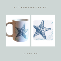Coaster and Mug Gift - Starfish