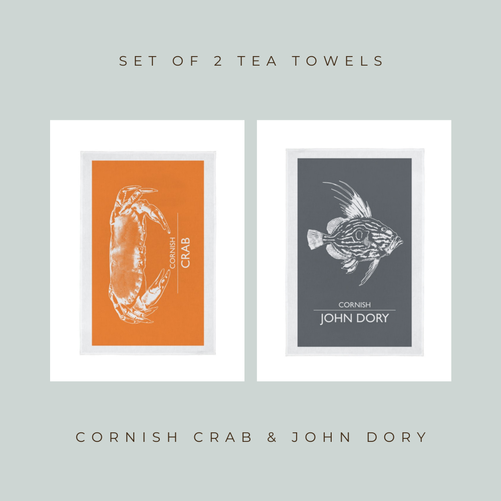Set of 2 Cornwall Seafood Teatowels