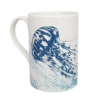 A Stunning Porcelain Mug - Jellyfish Design