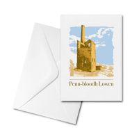 Blank Greetings Card - Pennbloodh Lowen - Tin Mine