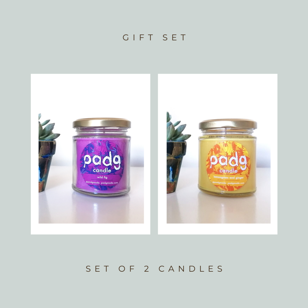 Set of 2 Candles - Wild Fig - Lemongrass & Ginger