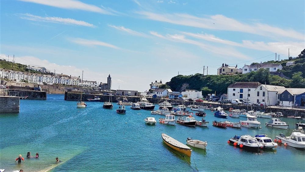 Sunny Porthleven Harbour, Cornwall