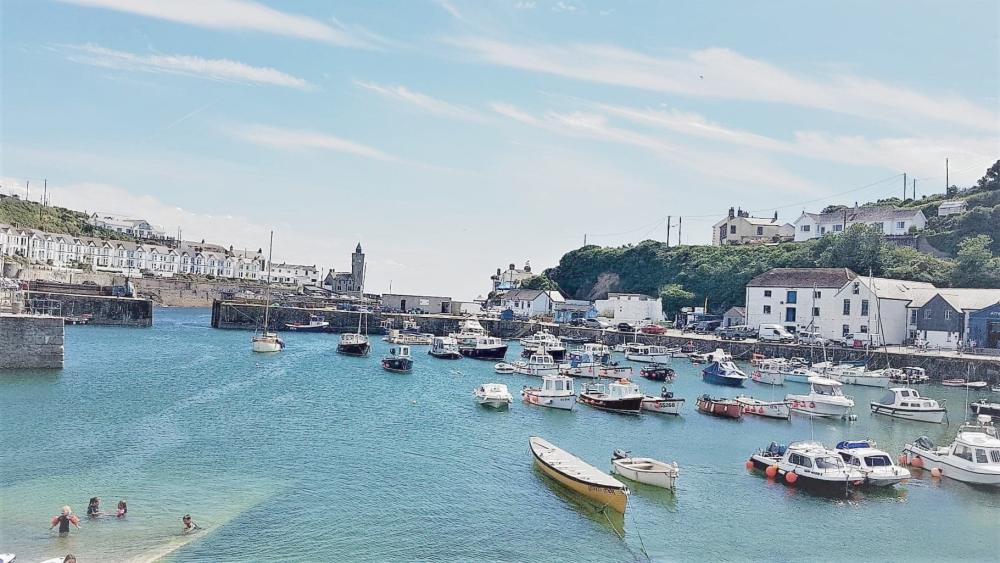 Sunny Porthleven Harbour, Cornwall