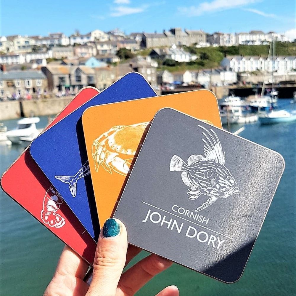 Cornish Magpie Coasters in Porthleven Harbour