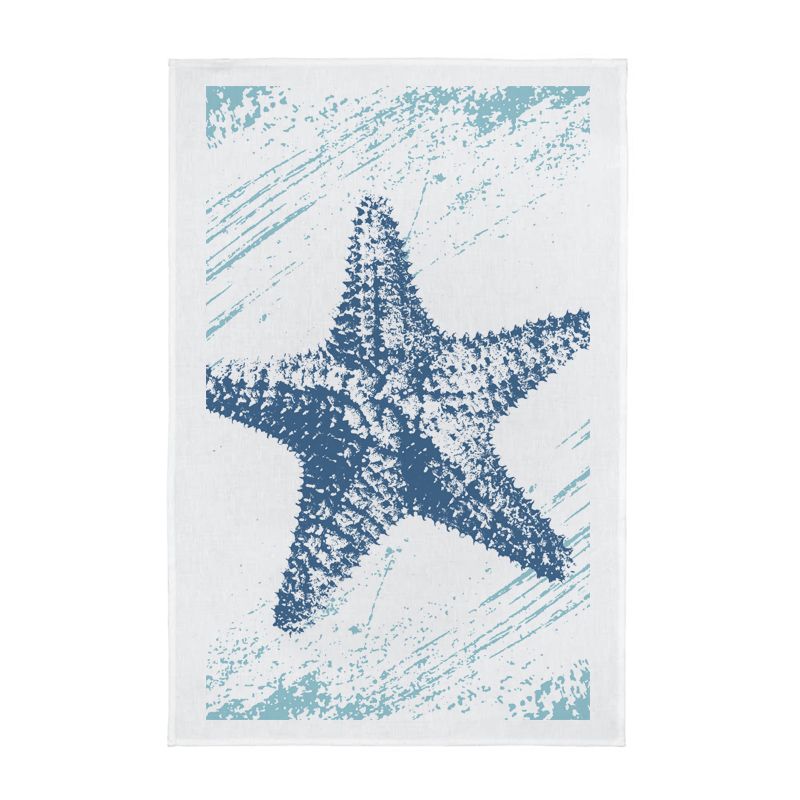 Nautical Full Colour Printed Tea Towel - Starfish