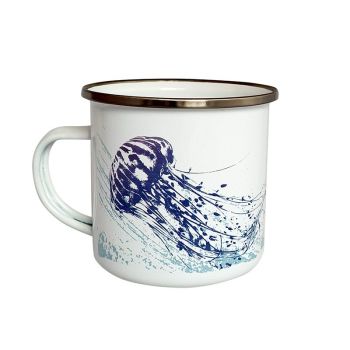 Enamel Mug - Jellyfish Design