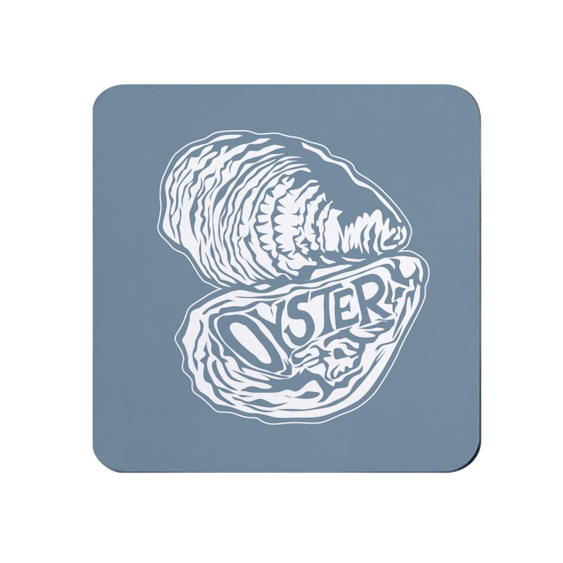 Oysters Coaster with Cork Backing - Coastal Homewares