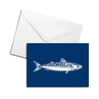 Blank Greetings Card - Mackerel