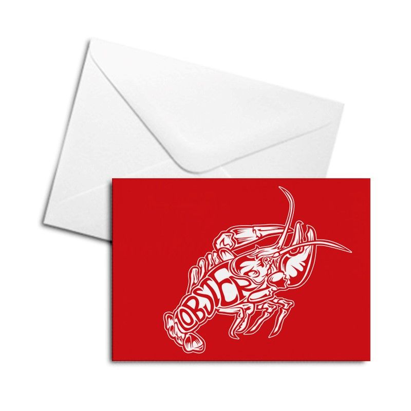 Blank Greetings Card - Lobster