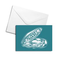 Blank Greetings Card - Mussel