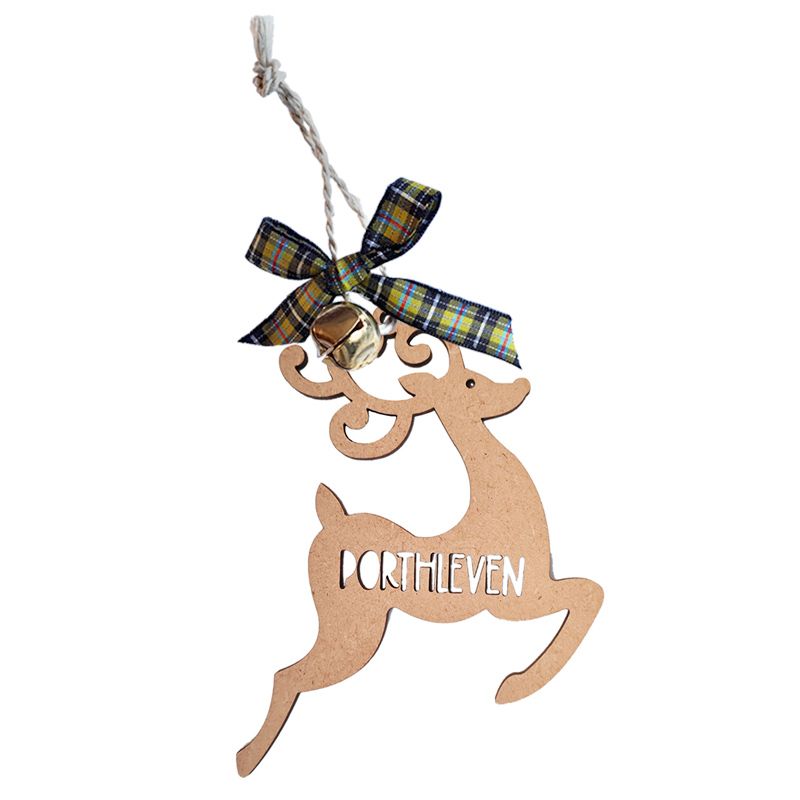 Cornish Christmas Hanging - Porthleven Reindeer