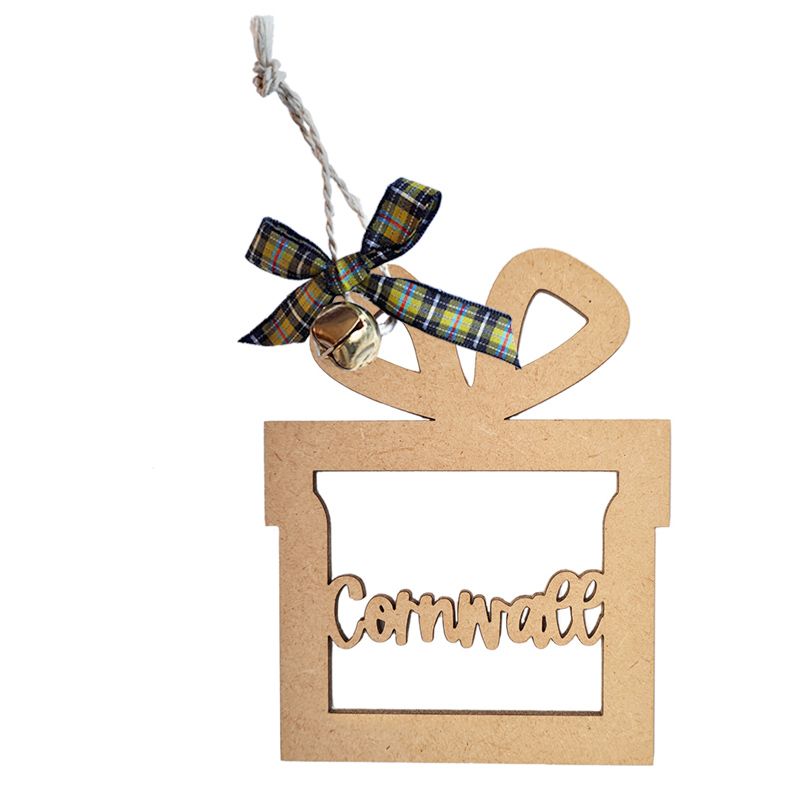Christmas Hanging - Cornwall Gift Box Bauble
