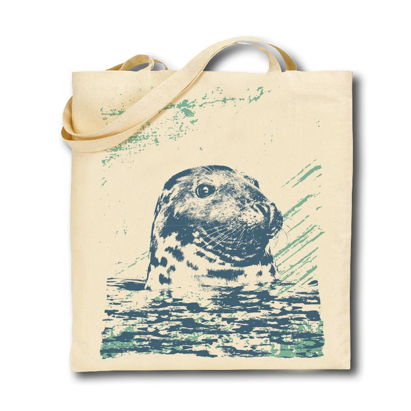 Cotton Tote Bag - Seal