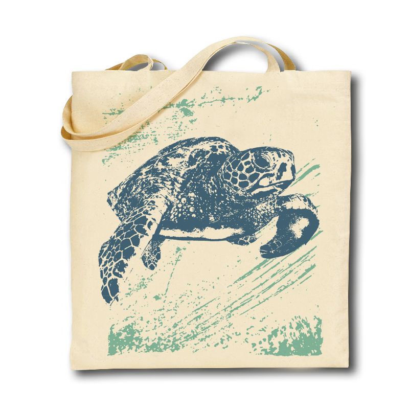 Cotton Tote Bag - Turtle