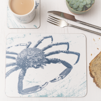 Spider Crab Premium Placemat - Blue & White Melamine - Nautical Style