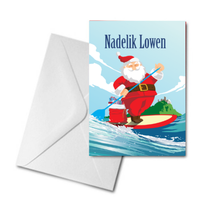 Paddle Board Santa - Nadelik Lowen