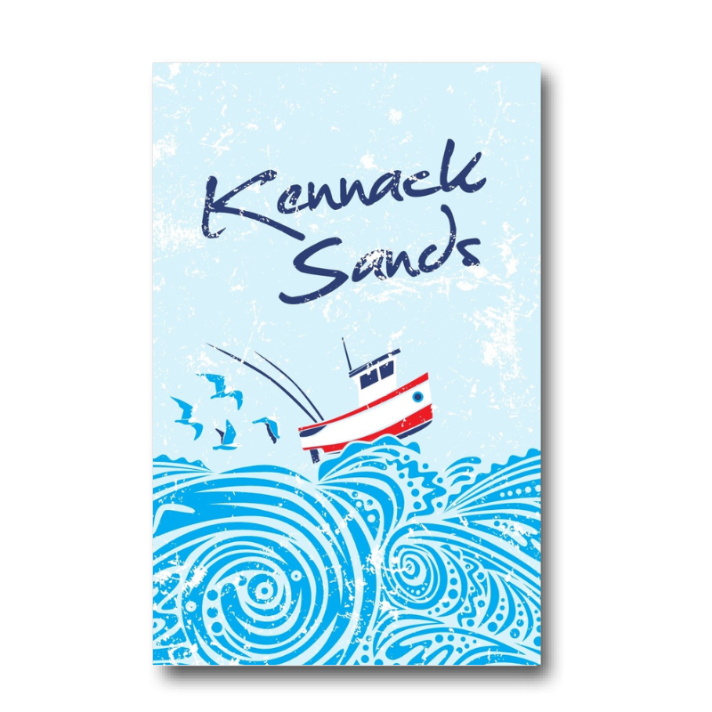Melamine Fridge Magnet - Boat - Kennack Sands