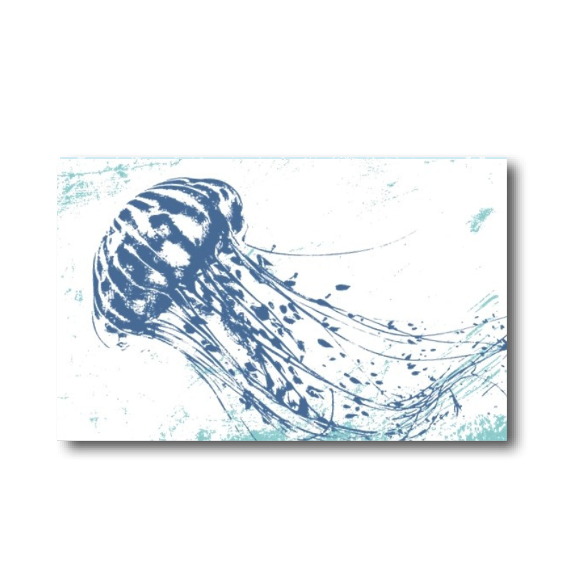 Melamine Fridge Magnet - Jellyfish