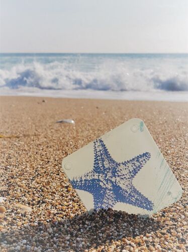 2. Glass Starfish Coaster