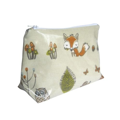 Woodland Lined Cosmetic Bag