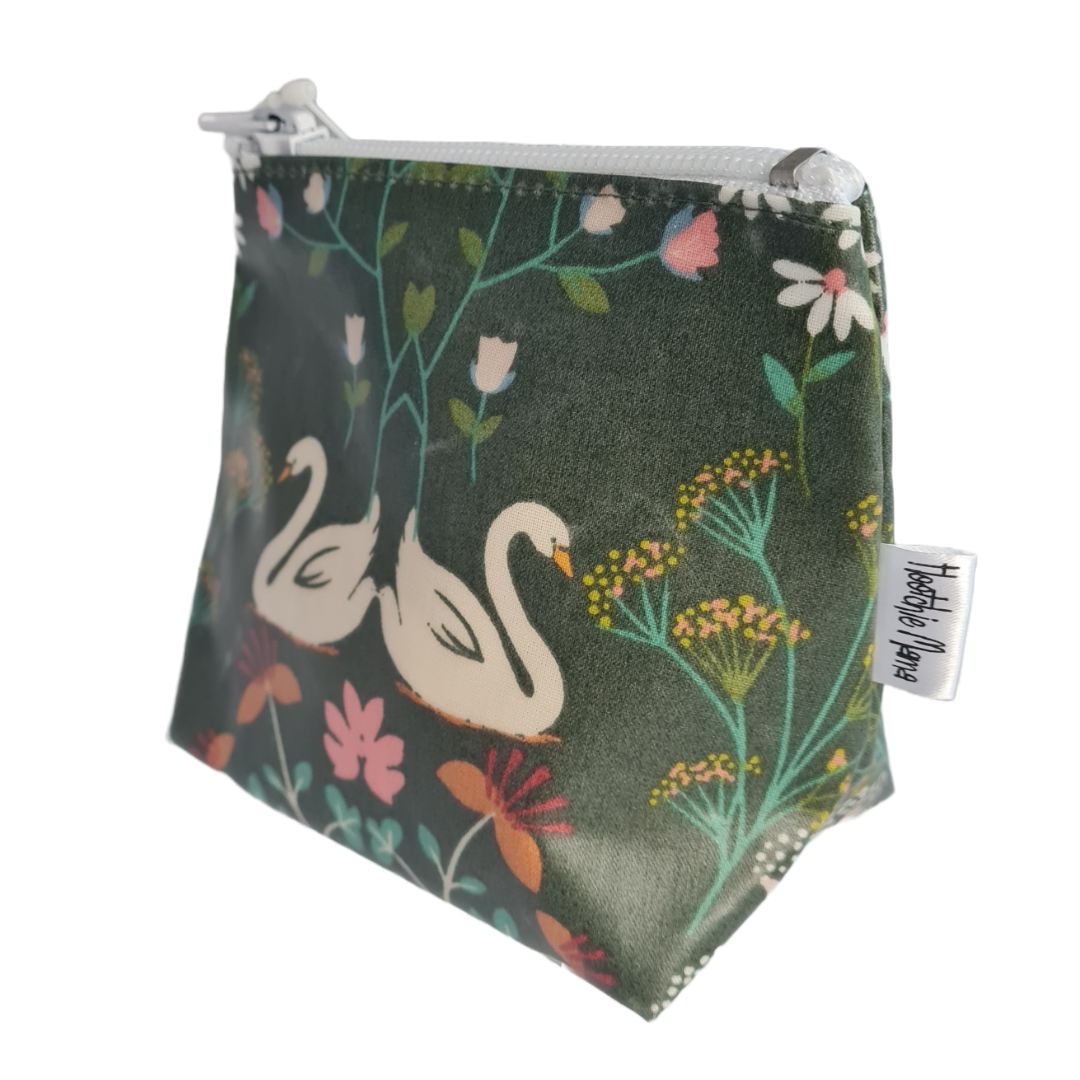 Mini Swan Garden Cosmetic Bag