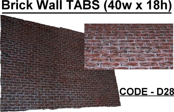 BD028 - Brick Wall TABS (40w X 18h)