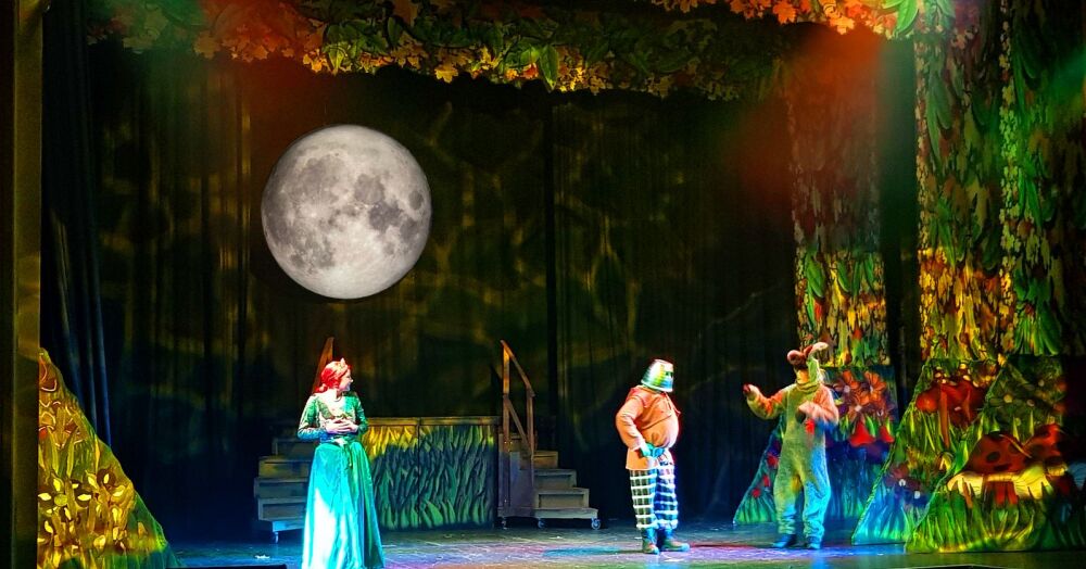Shrek -A1 STAGE SCENERY AND SET HIRE FOR - SHREK - Moon light