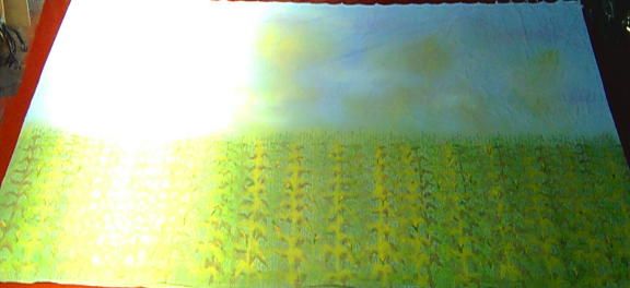 Wizard of Oz - A1 STAGE - BACKDROPS - BC004 - Corn Wall (30w x 14h)