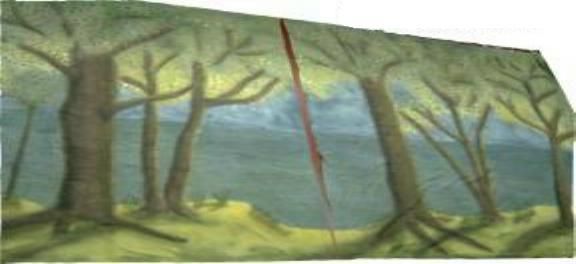 Wizard of Oz - A1 STAGE - BACKDROPS - BE004 -Beach Path TABS (36w X 18h)