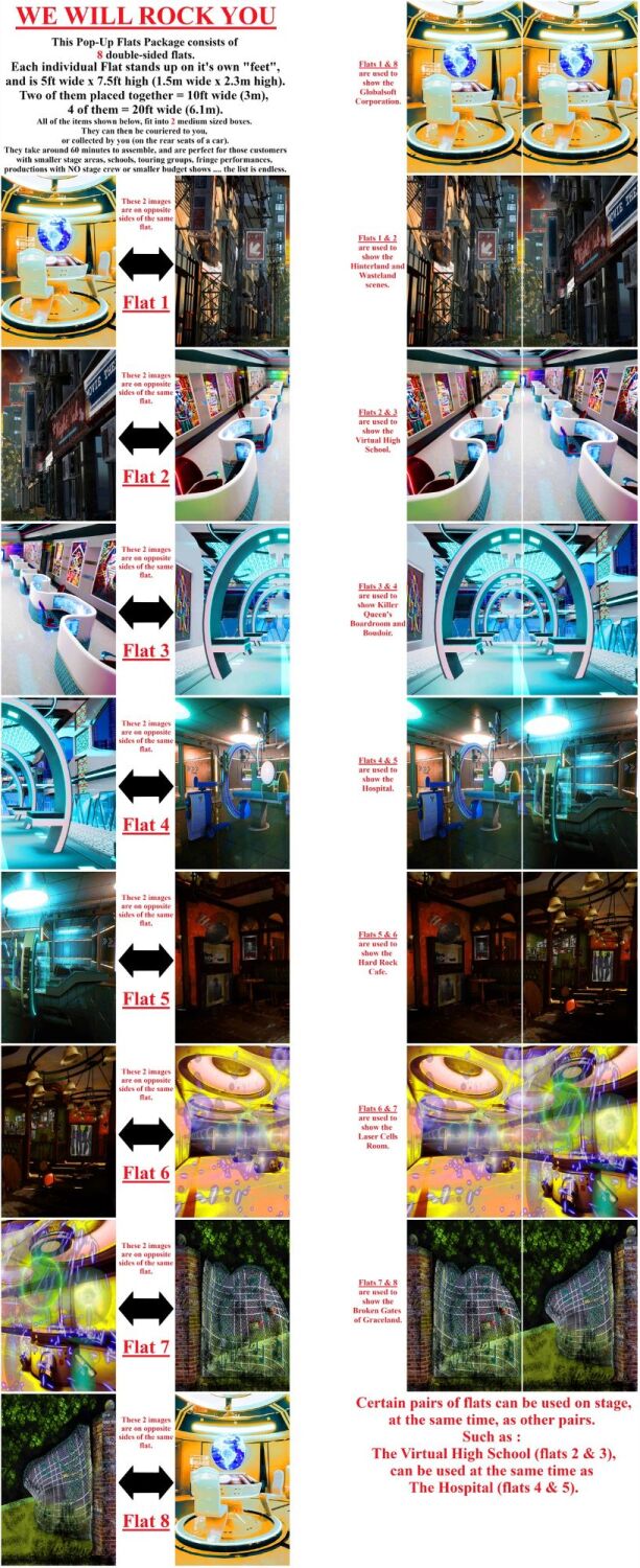 We Will Rock You - A1 STAGE - POP-UP FLATS 2.3m high - FLATS - 00 - All Dou