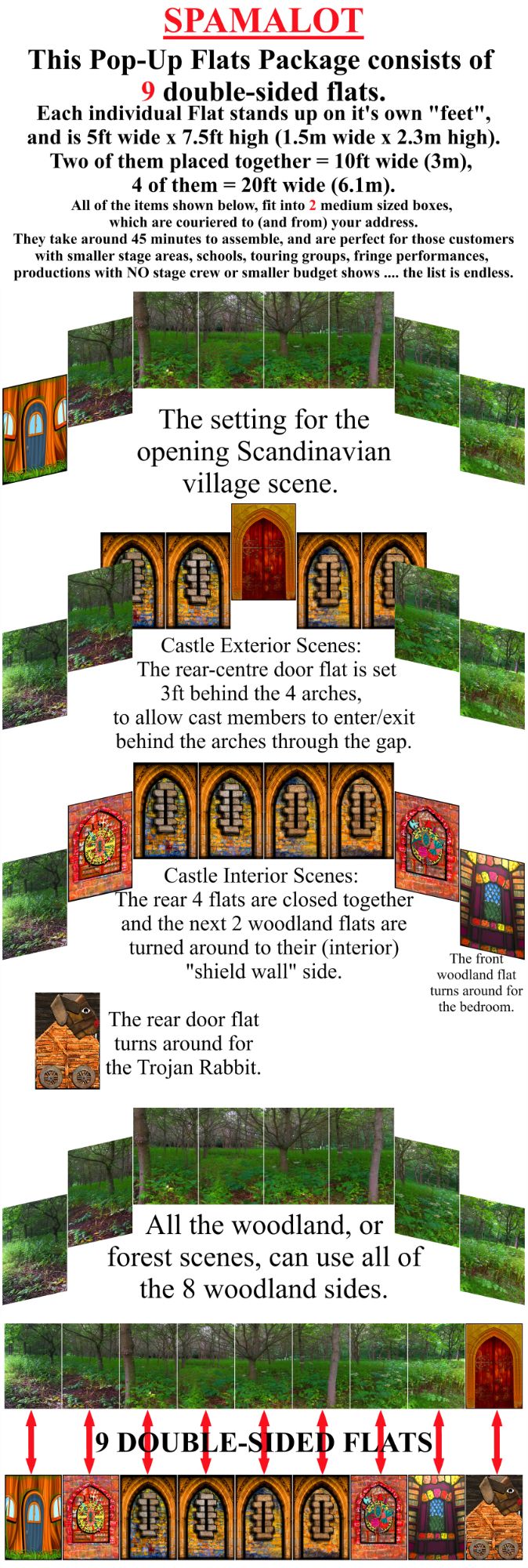 Spamalot - A1 STAGE - POP-UP PHOTOS 2.3m high - FLATS - 00 - All Double Sid