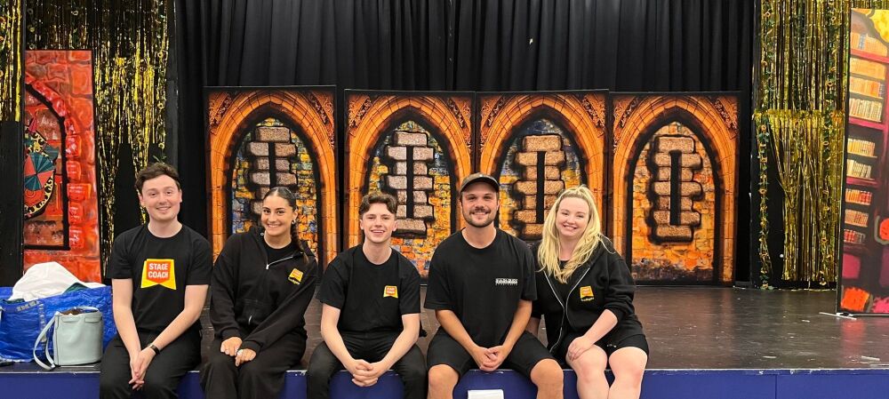 Spamalot - A1 STAGE - POP-UP PHOTOS 2.3m high - FLATS - 11