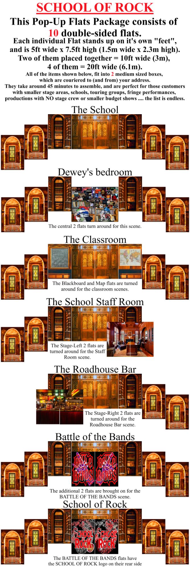 School of Rock - A1 STAGE - POP-UP FLATS 2.3m high - PHOTOS - 00 - All Doub