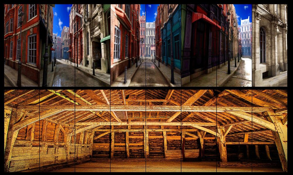 Oliver - A1 STAGE - POP-UP FLATS 3.5m high - PHOTOS - 01 - All Double Sided