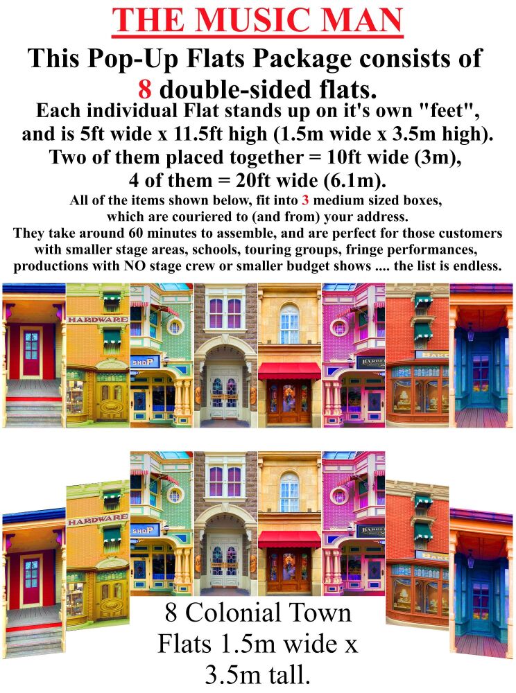Music Man (The) - A1 STAGE - POP-UP FLATS 3.5m high - FLATS - 00 All scene