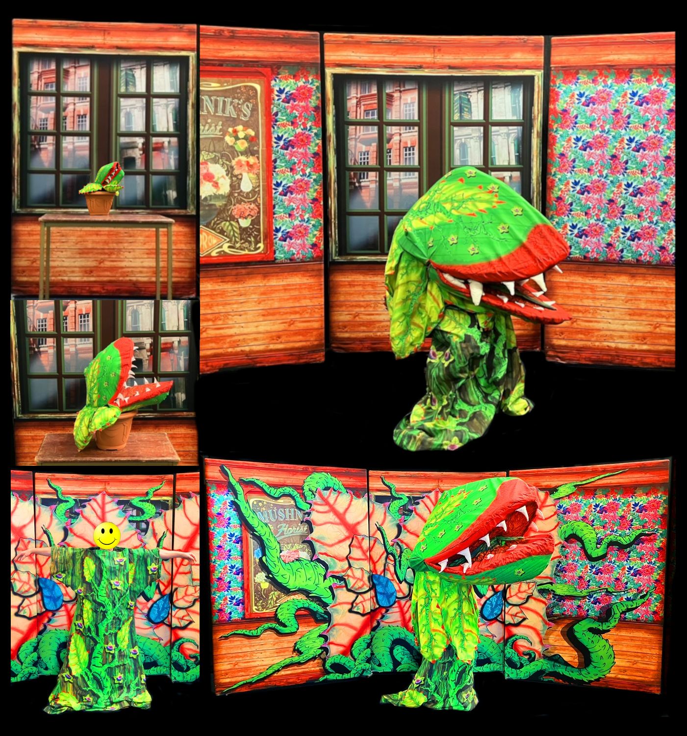 Little Shop Of Horrors - A1 STAGE - 4x Plants - 1&amp;2&amp;3&amp;4