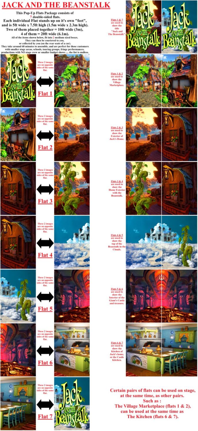 Jack and the Beanstalk - A1 STAGE - POP-UP FLATS 2.3m high - PHOTOS - 00 -