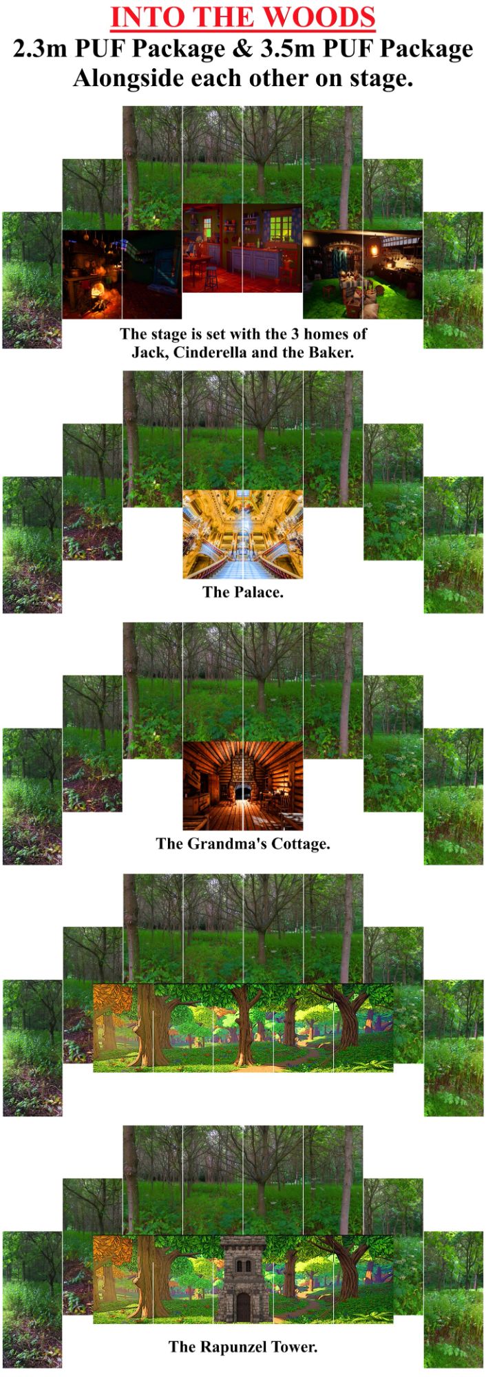 Into the Woods - A1 STAGE - POP-UP FLATS 2.3m high - PHOTOS - 03 - 2.3m &amp; 3