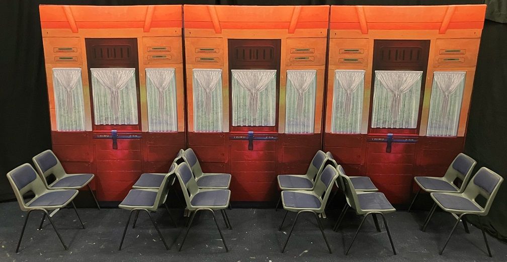The Music Man - A1 STAGE - POP-UP FLATS 2.3m high - PHOTOS - 03 Train with