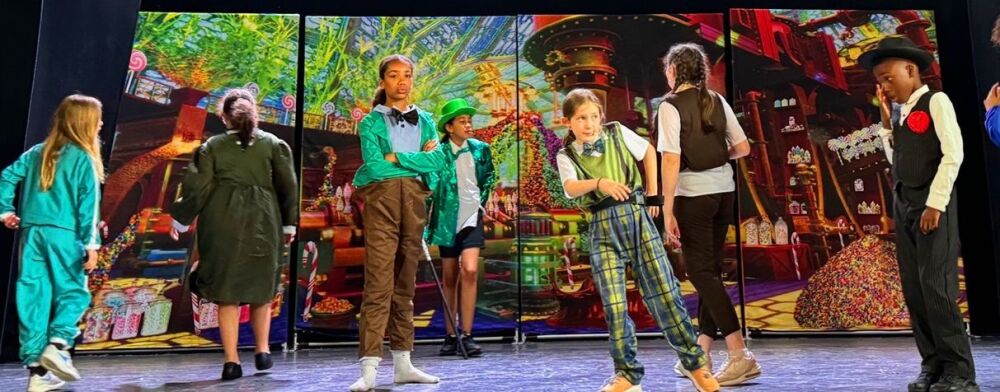 Charlie and the Chocolate Factory - A1 STAGE - POP-UP FLATS 2.3m high - PHO