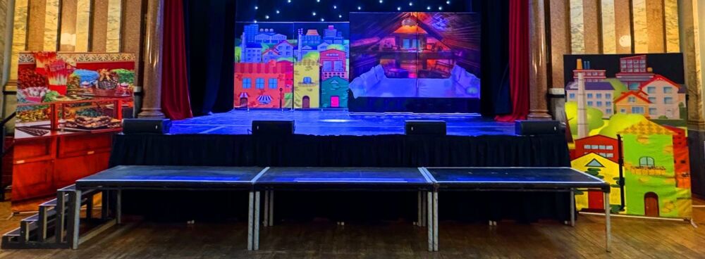 Charlie and the Chocolate Factory - A1 STAGE - POP-UP FLATS 2.3m high - PHO