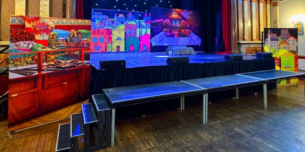 Charlie and the Chocolate Factory - A1 STAGE - POP-UP FLATS 2.3m high - PHO